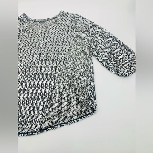 Habitat | Women's Black and White Patterned geometric Top | 1x - Picture 4 of 7